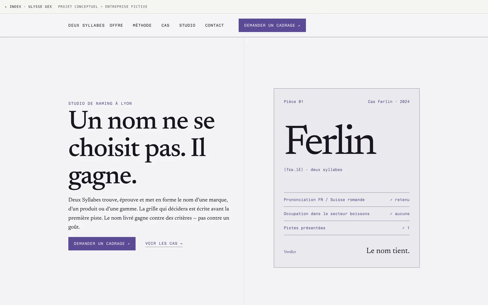 Page d’accueil du site Deux Syllabes